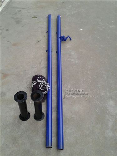 羽毛球柱【羽毛球用品】 tj{ms} 地埋式羽毛球柱/羽毛球架子/插地式網(wǎng)柱 量大優(yōu)惠原始圖片2