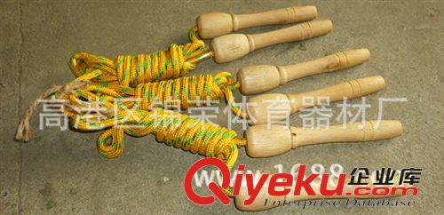 體操器材 廠家直售木柄跳繩原始圖片2
