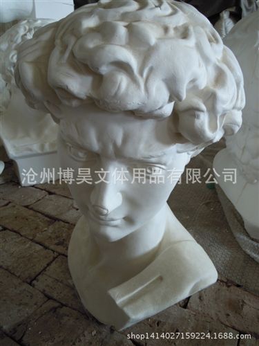 美術器材 廠家供應石膏像　美術用品　寫生教具　大衛人頭像價格優惠原始圖片3