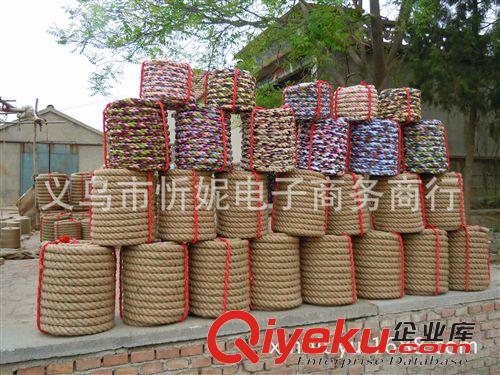 網(wǎng)繩系列 批發(fā)零售 30米麻質(zhì)拔河繩 高密度黃麻拔河繩 10公斤直徑3.5厘米原始圖片2