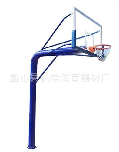 籃球架系列 廠家專業(yè)生產(chǎn)圓管地埋式籃球架，籃球架生產(chǎn)批發(fā),免費(fèi)安裝籃球架原始圖片3