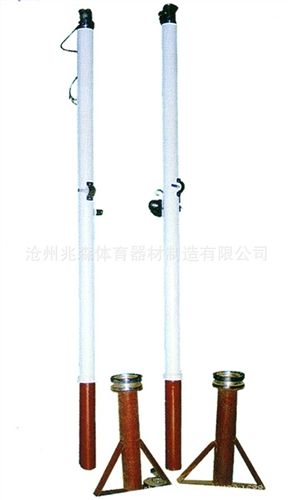 羽排足用品 體育器材批發(fā) ZS-3102  直插式排球柱  插地式排球柱