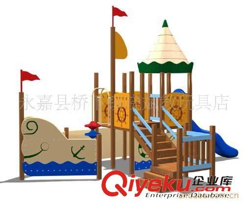戶外游樂設備（木制） 供應歐式小博士滑梯 木制小博士 大型游樂設備原始圖片2