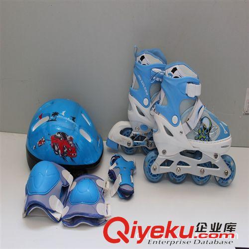 溜冰用品 廠家直銷 美丫丫套裝直排溜冰鞋  PU輪閃光旱冰鞋
