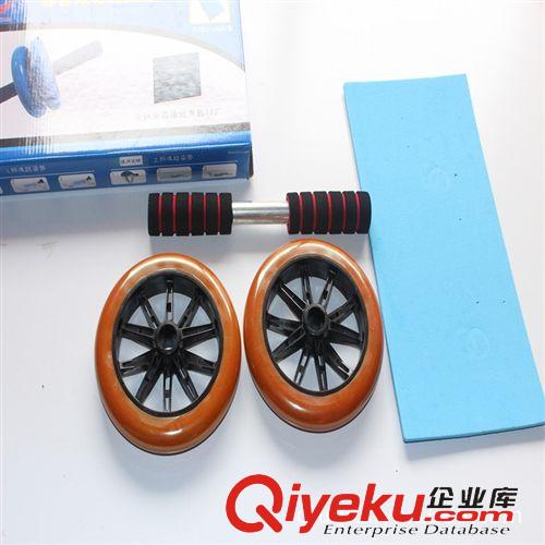 健身器材用品 廠家直銷 供應(yīng)家用健身器材批發(fā) 腹肌輪 雙輪健腹輪原始圖片2