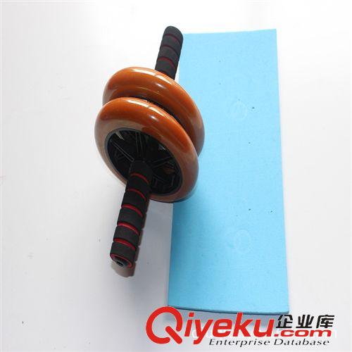 健身器材用品 廠家直銷 供應(yīng)家用健身器材批發(fā) 腹肌輪 雙輪健腹輪原始圖片3