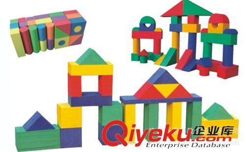 幼教玩具設備 玩具廠家直銷彩色木紋積木
