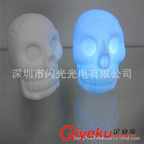 小夜燈 廠家直銷萬圣節裝飾用品   骷髏七彩小夜燈   促銷禮品