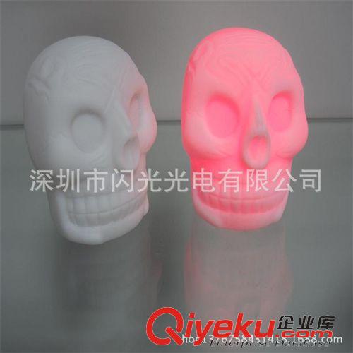 小夜燈 廠家直銷萬圣節裝飾用品   骷髏七彩小夜燈   促銷禮品原始圖片3