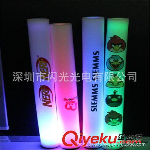泡沫棒 深圳廠家直銷閃光泡沫棒/發(fā)光接力棒 /七彩海綿棒/熒光棒促銷原始圖片2