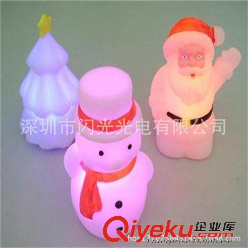 圣誕禮品 LED圣誕七彩雪人燈 發(fā)光雪人燈可定制 量大從優(yōu)