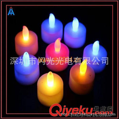 發光蠟燭 LED七彩蠟燭 炫彩吹滅電子蠟燭   聲控蠟燭