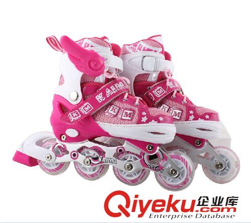 輪滑鞋 豪凱HK902-1 全軟單閃PU輪滑鞋套裝