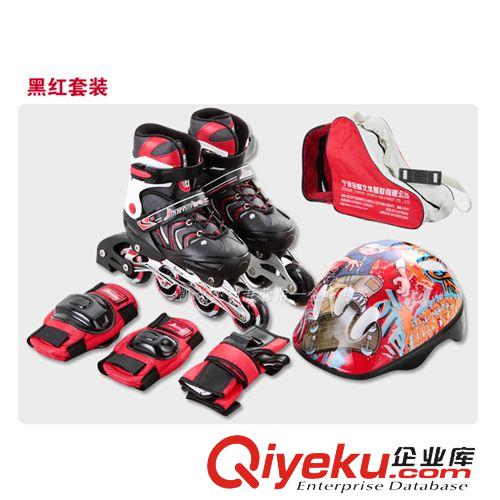 輪滑鞋 新款金峰 輪滑鞋 可調(diào)溜冰鞋輪滑鞋直排旱冰鞋137D-1 單閃套裝原始圖片2