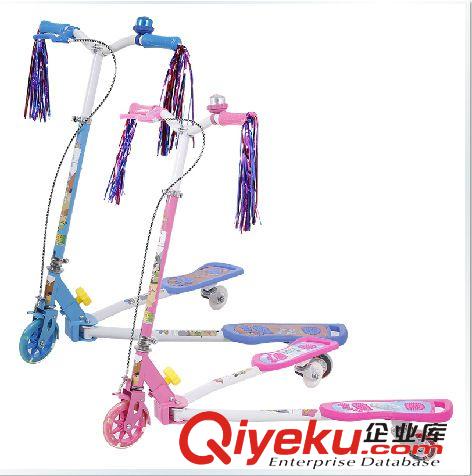 滑板車；童車 zp 小小恐龍蛙式車扭扭車三輪蛙式車原始圖片3