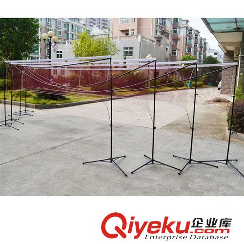 羽毛球類 杰靈 5.1米簡(jiǎn)易羽毛球網(wǎng)架移動(dòng)便攜式網(wǎng)架 羽毛球網(wǎng)折疊羽毛球架