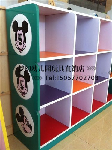 幼兒園書柜/玩具柜 卡通造型書包柜廠家直銷書架兒童書柜收拾柜書包柜收納架儲(chǔ)物柜