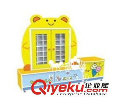 幼儿园书柜/玩具柜 幼儿园大熊造型茶杯架/早教儿童口杯架/卡通造型口杯架/