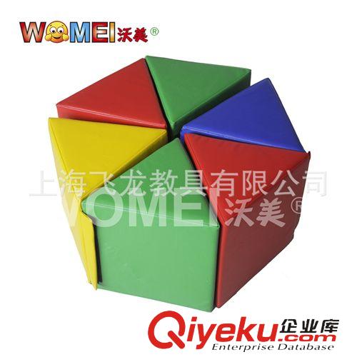 兒童軟體玩具系列 兒童軟體組合三角亞克力寶寶幼兒園鏡子親子園早教中心安全游鏡原始圖片3