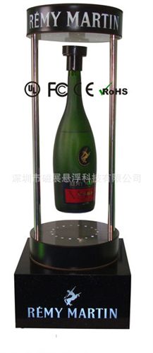 磁懸浮廣告展示架 磁懸浮廣告展示架 懸浮紅酒 廣告專用展品 廠家直銷{dj2}專利品原始圖片2