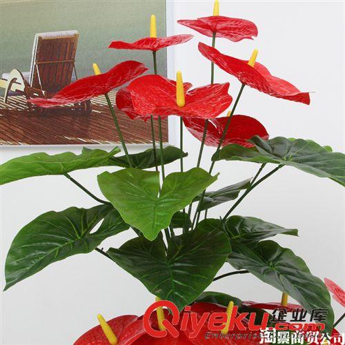 新品上市 大量批發(fā)仿真植物 仿真花  落地工藝   客廳擺放  1.6米雅致紅掌