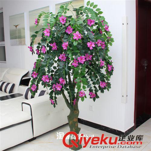 新品上市 仿真植物假樹假花綠植盆栽盆景客廳商場(chǎng)裝飾    1.8米串串金錢花原始圖片2