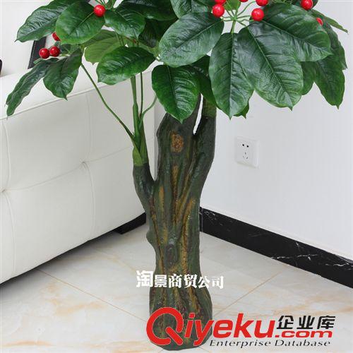 新品上市 淘景商貿(mào)批發(fā)仿真植物假樹(shù)假花盆景盆栽裝飾  1.7米雅致滿(mǎn)堂紅果原始圖片3