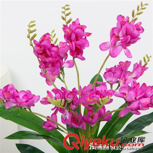 最熱銷仿真植物 廠家直銷仿真植物樹  假花盆栽 仿真花卉 70cm單桿仿真香雪蘭多色原始圖片2