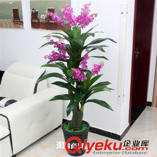 最熱銷仿真植物 廠家直銷仿真植物樹  假花盆栽 仿真花卉 70cm單桿仿真香雪蘭多色