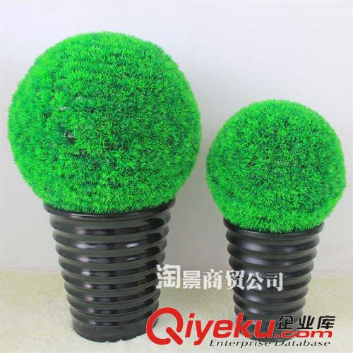 仿真草 廠家直銷仿真花草商場(chǎng)影樓裝飾 仿真草球塑料假草球 仿真金錢草球原始圖片2