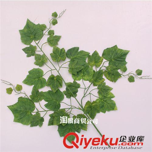 仿真樹葉  樹枝 批發(fā)仿真葡萄樹枝葉假樹葉工程原料制作舞臺道具  葡萄葉1把12枝原始圖片3