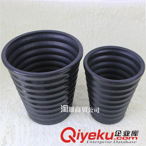 花盆 淘景批發(fā)塑料花盆仿真植物樹假樹使用抗摔防壞盆 加厚仿瓷小號盆原始圖片2