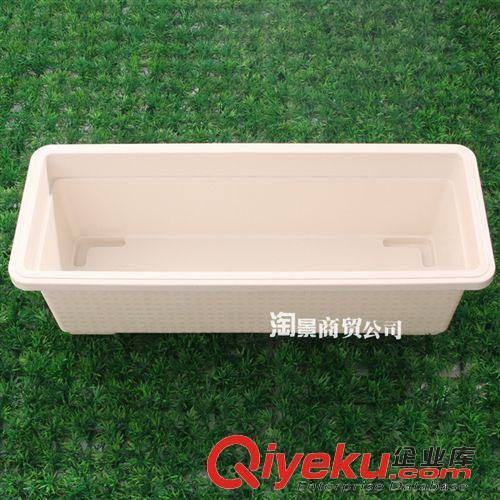 花盆 批發綠植園藝用品 長方形塑料陽臺種菜花槽花盆    竹子專用花盆
