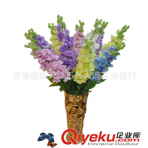 單支花 熱銷2叉蒼蘭仿真花 絹布花 gd花束多色可選 廠家直銷