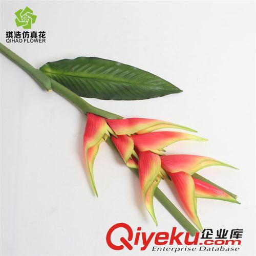 軟膠gf真 廠家直銷 gdpu材質假花批發 供應仿真花新款 s01156N-火鶴鳥