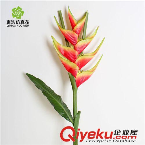 軟膠gf真 廠家直銷 gdpu材質(zhì)假花批發(fā) 供應(yīng)仿真花新款 s01156N-火鶴鳥