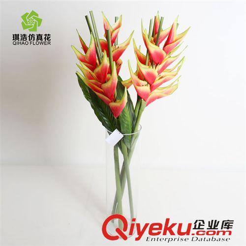 軟膠gf真 廠家直銷 gdpu材質(zhì)假花批發(fā) 供應(yīng)仿真花新款 s01156N-火鶴鳥