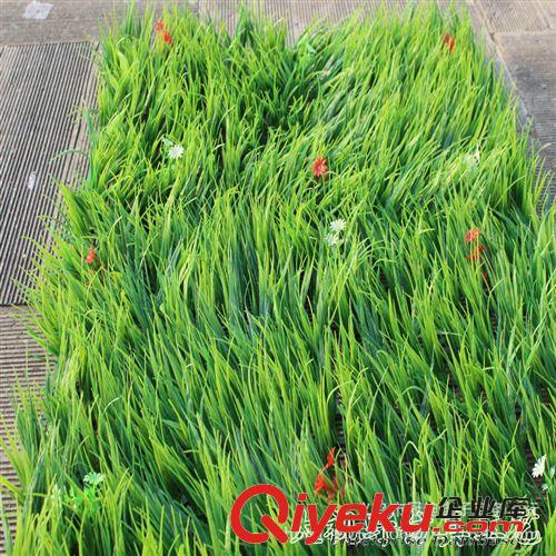 仿真草坪 仿真植物草坪/帶花大秧苗綠色植物塑料草室內外裝修/假草坪批發