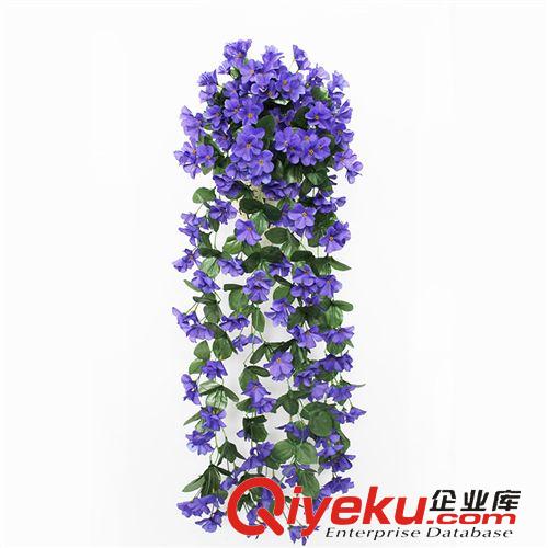 仿真花藤 藤條 壁掛 大葉彩印藤條 仿真藤蔓批發(fā)假花綠葉荷葉壁掛裝飾管道塑料串藤