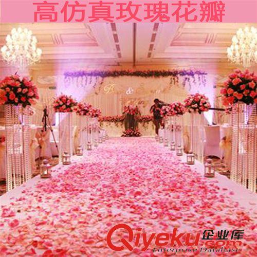 仿真配件 廠家直銷婚慶大紅玫瑰花瓣/gf真假花玫瑰花批發多色可選