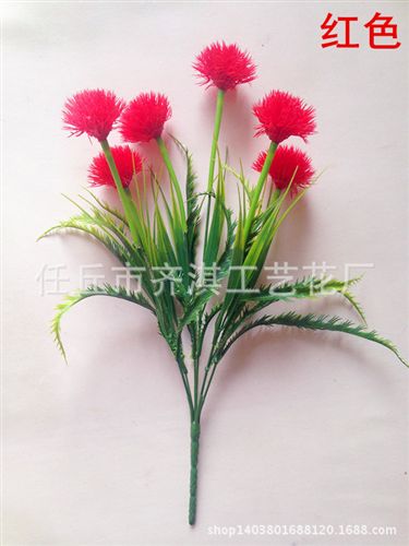 仿真盆景 批發(fā)仿真花蒲公英把花把束塑料把花裝飾花家居擺放花tj套裝原始圖片2