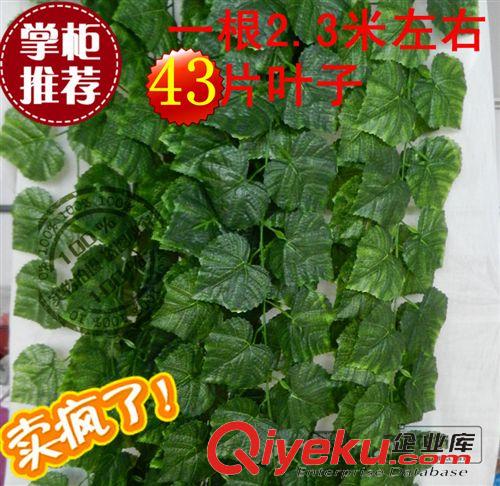 仿真藤條 平板葡萄葉 仿真葡萄葉 仿真藤條 葉藤 小平板葡萄葉批發(fā)