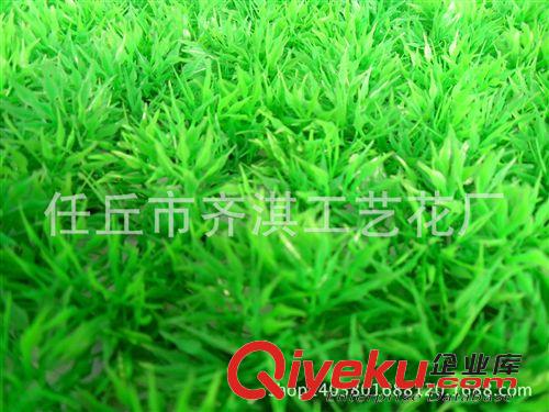仿真草坪 tj批發(fā)仿真草坪雙層加密人造塑料草皮家居飾品仿真花水草四頭草原始圖片2