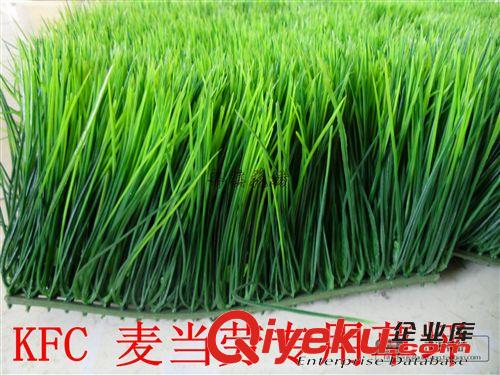 仿真草坪 tj批發(fā)仿真草坪雙層加密人造塑料草皮家居飾品仿真花水草四頭草