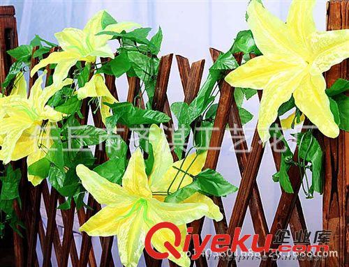 仿真花條 仿真花藤條仿真水果裝飾花百合花藤蔓絹花裝飾假花批發家居裝飾原始圖片3