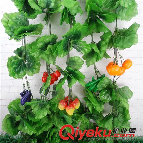 精品推薦 廠(chǎng)家供應(yīng) 各種仿真水果藤條假葡萄 管道裝飾仿真花植物藤條原始圖片2
