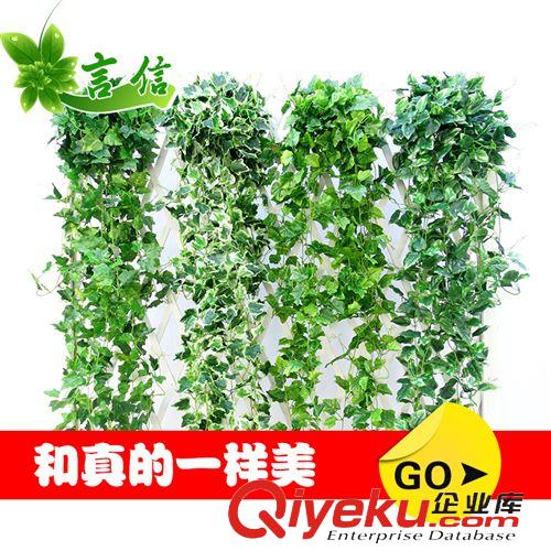 仿真花藤 定制 仿真花吊蘭綠蘿海棠藤條 大葡萄葉吊頂仿真絹花藤條