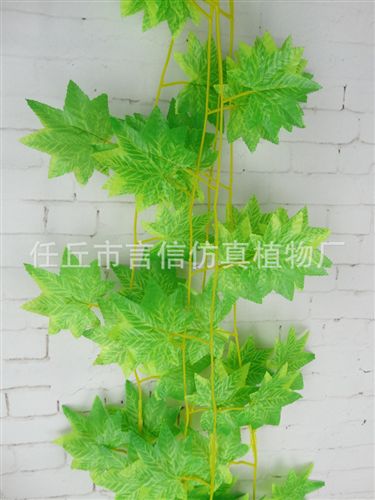 仿真花藤 壁掛仿真花藤批發(fā) 仿真楓葉藤條 裝飾仿真藤條葉子原始圖片3