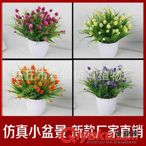 仿真塑料花 批發(fā) 迷你辦公桌小盆景裝飾花 裝飾仿真盆景小塑料花原始圖片3