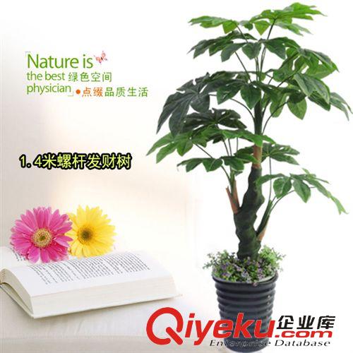 仿真植物 塑料花盆栽 仿真植物 假樹 酒店裝飾 三叉長壽果仿真樹 批發